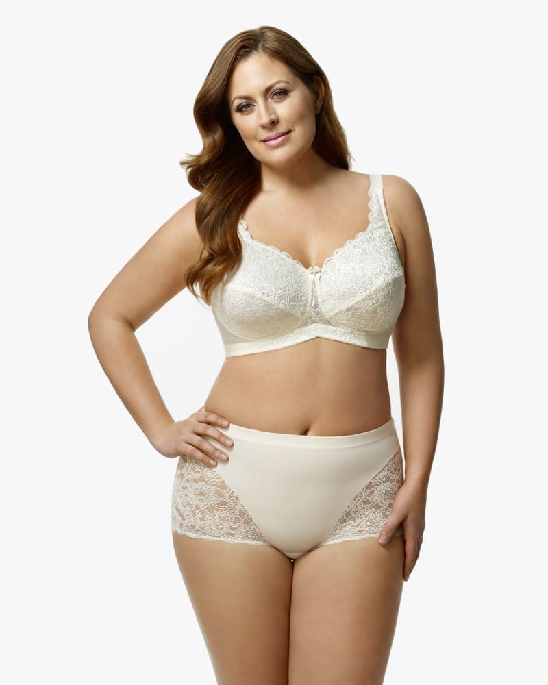 Front of plus size Stretch Lace Cheeky Panty by Elila | Dia&Co | dia_product_style_image_id:151378